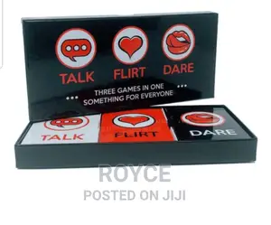 Talk, Flirt,Dare -3 in 1 Card Game