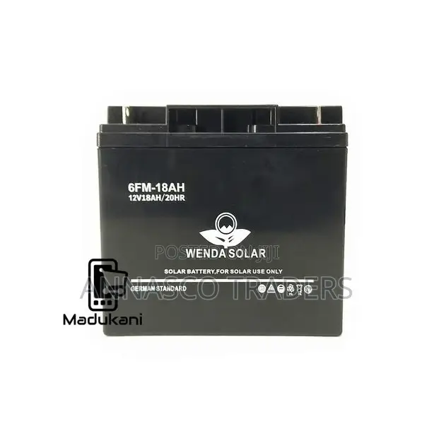 Wenda Solar 12V 18AH Maintenance Free Deep Cycle Solar Batte