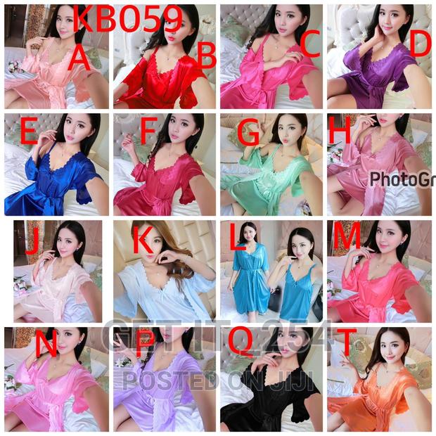 2 Pieces Silk Nightgown - main view