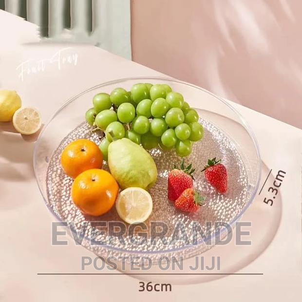 Fruits Tea Decor Tray Clear Acrylics
