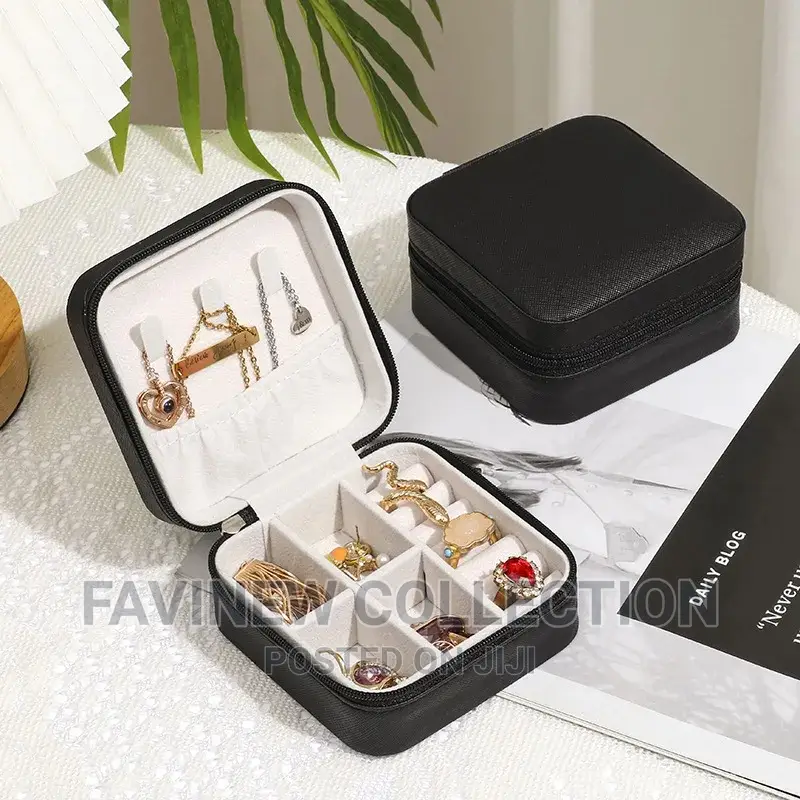 Portable Travel Storage Organizer Jewelry Case