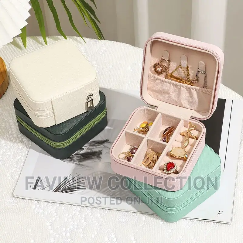 Portable Travel Storage Organizer Jewelry Case