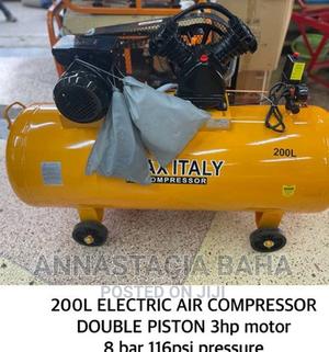 KMAX ITALY 200L Electric Air Compressor Double Piston 3HP Mo - thumbnail 2
