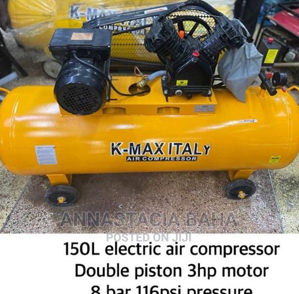 KMAX ITALY 150L Electric Air Compressor 3hp Motor 8 Bar 116p - main view