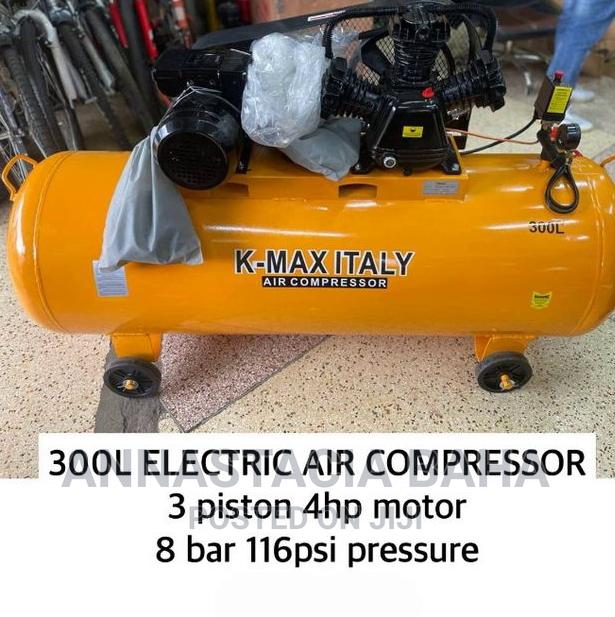 KMAX ITALY 300L Electric Air Compressor 4hp Motor 8 Bar 116p - main view