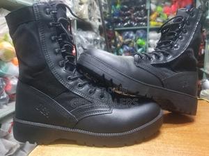 Black Tactical Military Boots - thumbnail 2