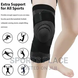 Knee Support Sleeve With Straps - Pair