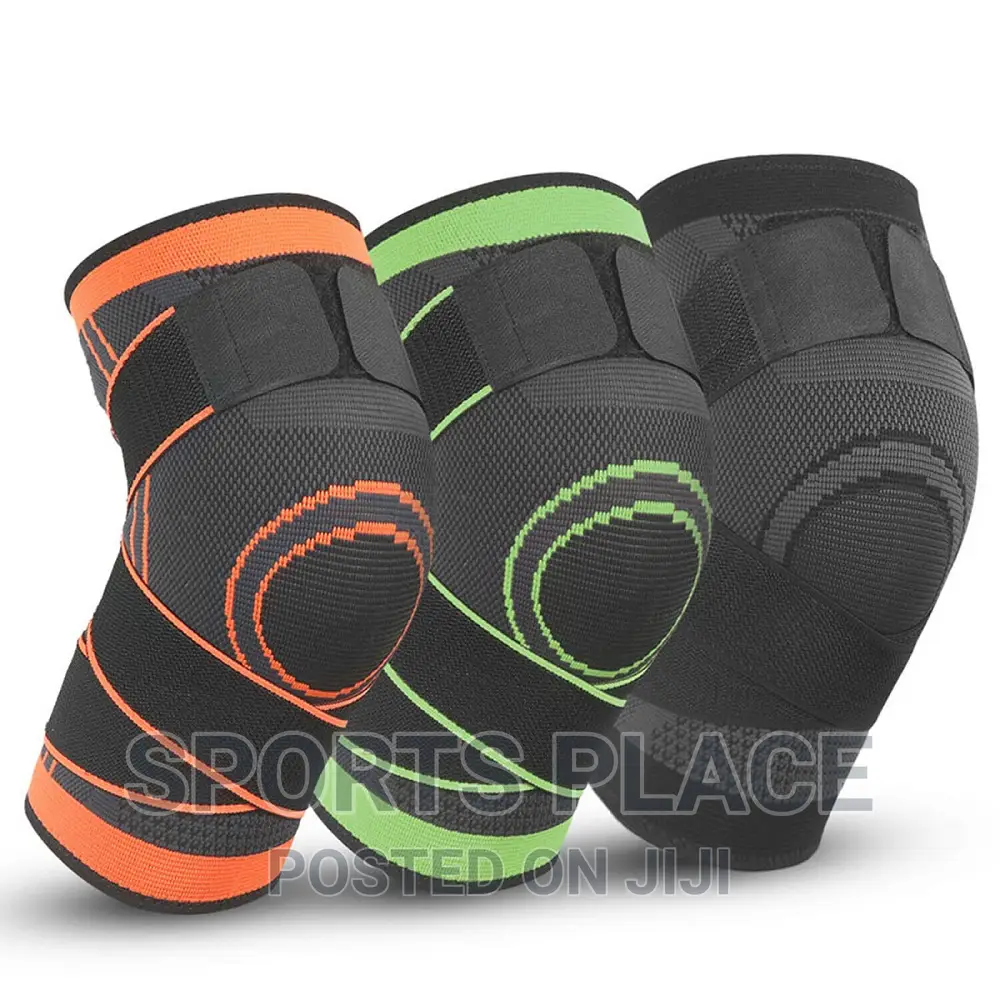 Knee Support Sleeve With Straps - Pair