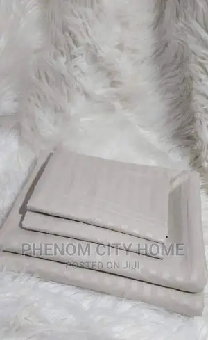 Plain Stripped Cotton Bedsheet