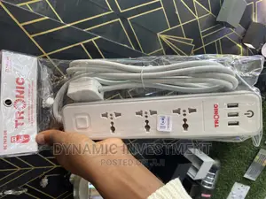 Original Tronic 3 Way Extension With USB - EC 7673-Ub
