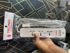 Original Tronic 3 Way Extension With USB - EC 7673-Ub