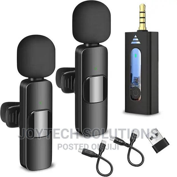 Wireless Dual Lavalier Microphone for Digital Camera/ Phone