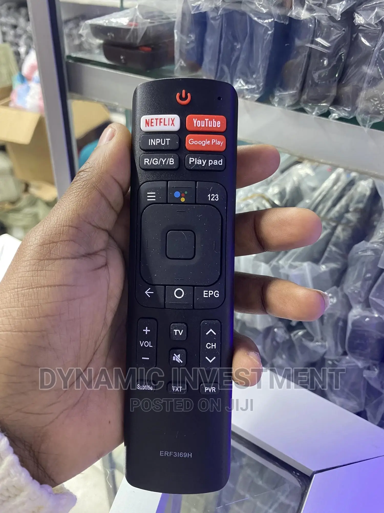 Hisense Smart TV Remote Control Black