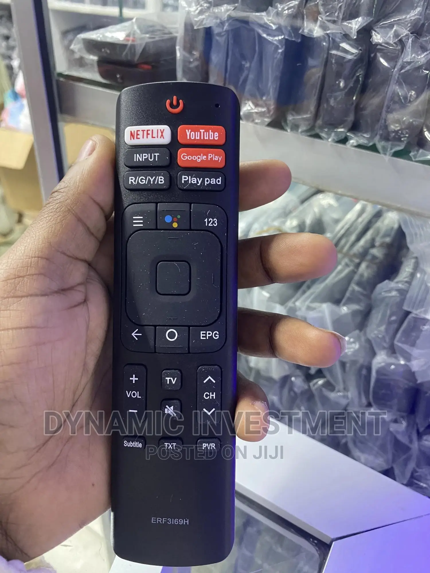 Hisense Smart TV Remote Control Black