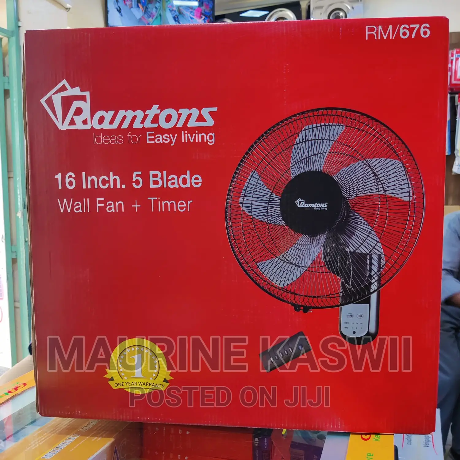 Ramtons Will Fan 16 Inch 5blade