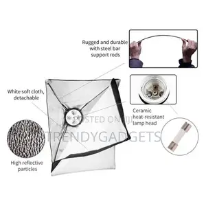 E27 50x70cm Softbox With Lamp Holder Socket