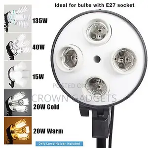 E27 Base Holder Camera Feflector Photo Video Shooting