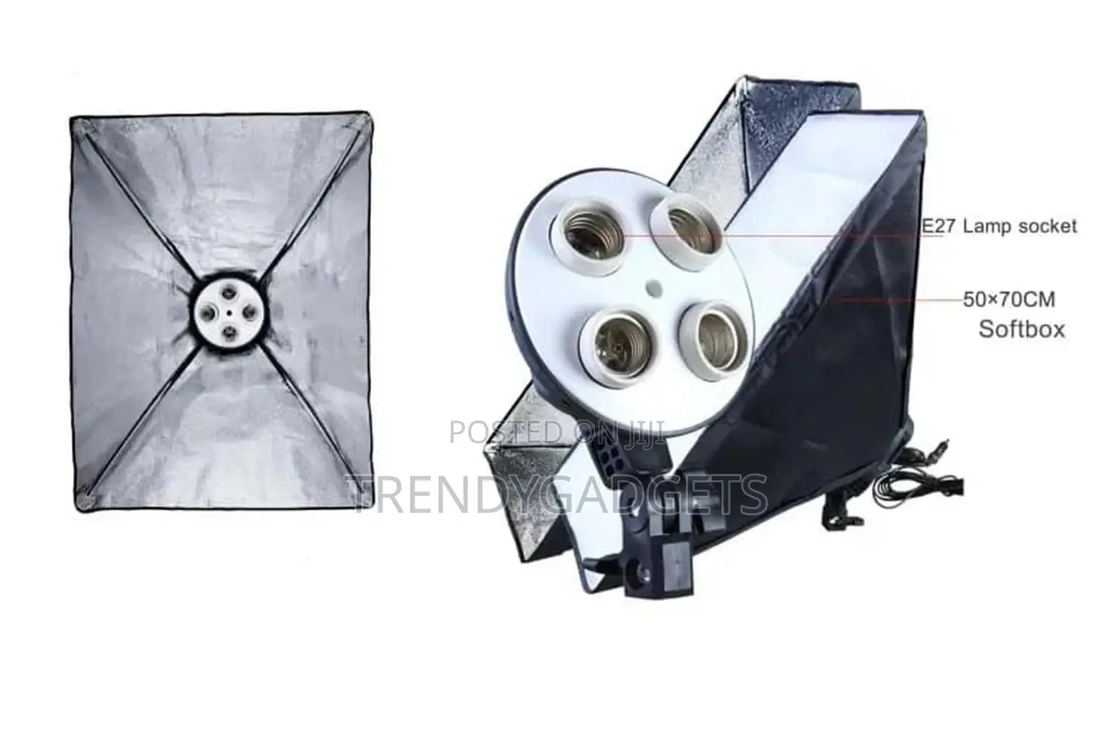 HIFFIN E27 Studio Single Holder Umbrella Lighting Kit