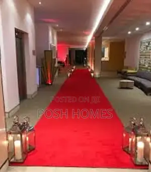 A Red Carpet Runner Walk Way