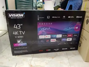 Vision Plus 43′′ Smart Uhd Frameless Vidaa Tv