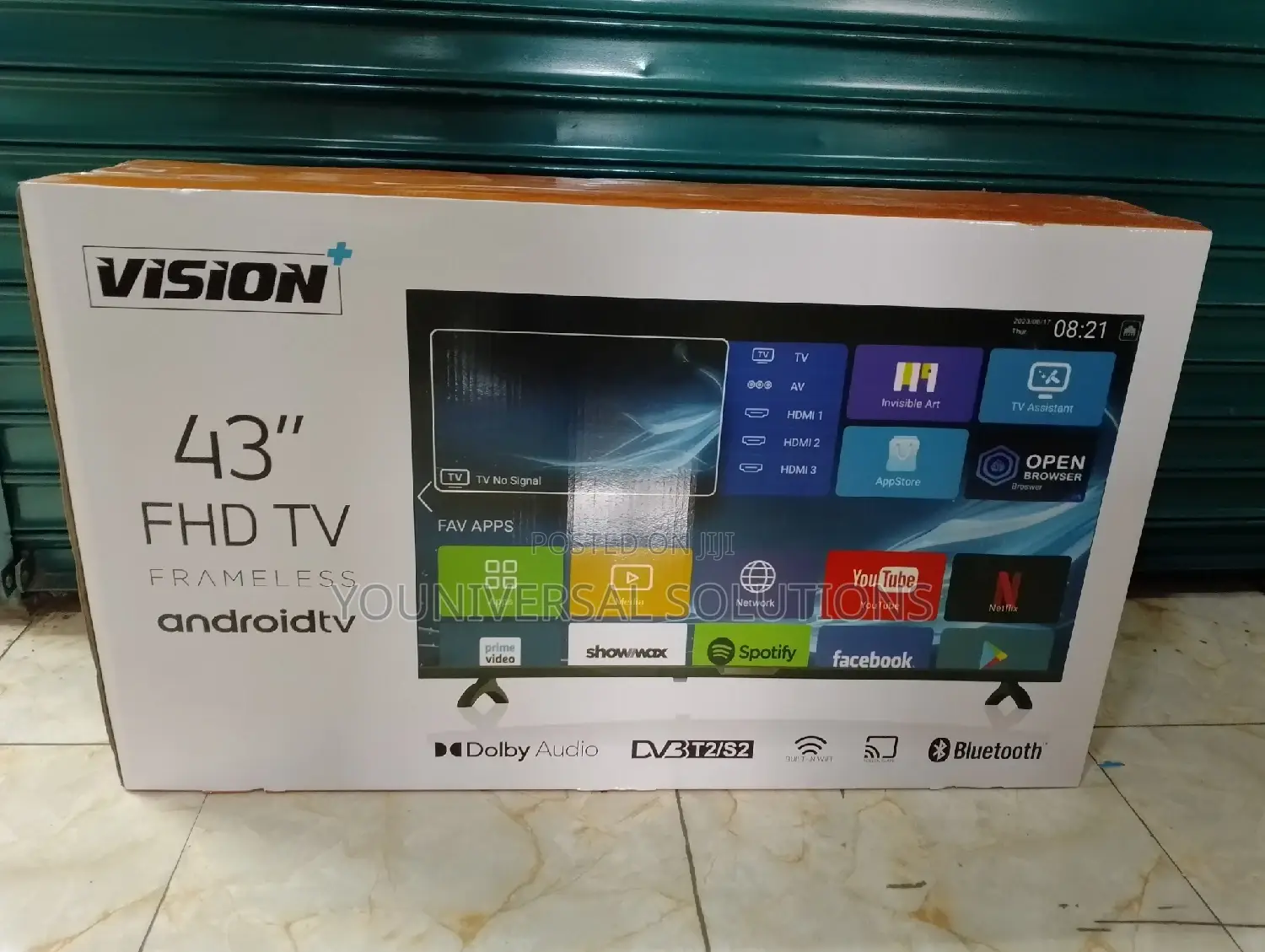 Vision Plus 43′′ Smart 1080 FHD Frameless Vidaa Tv
