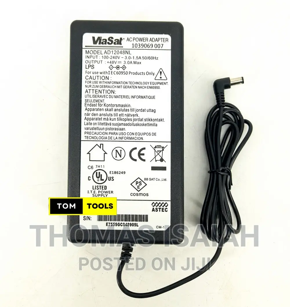 48V 3A DC G+ Power Adapter Charger With 3 Pin Plug Inlet