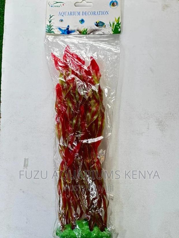 Aquarium Decorative Plants, Red Colour, Long