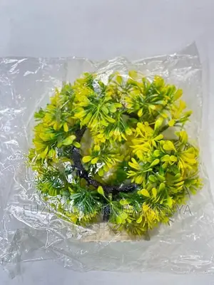 Aquarium Round Plants Green/Yellow