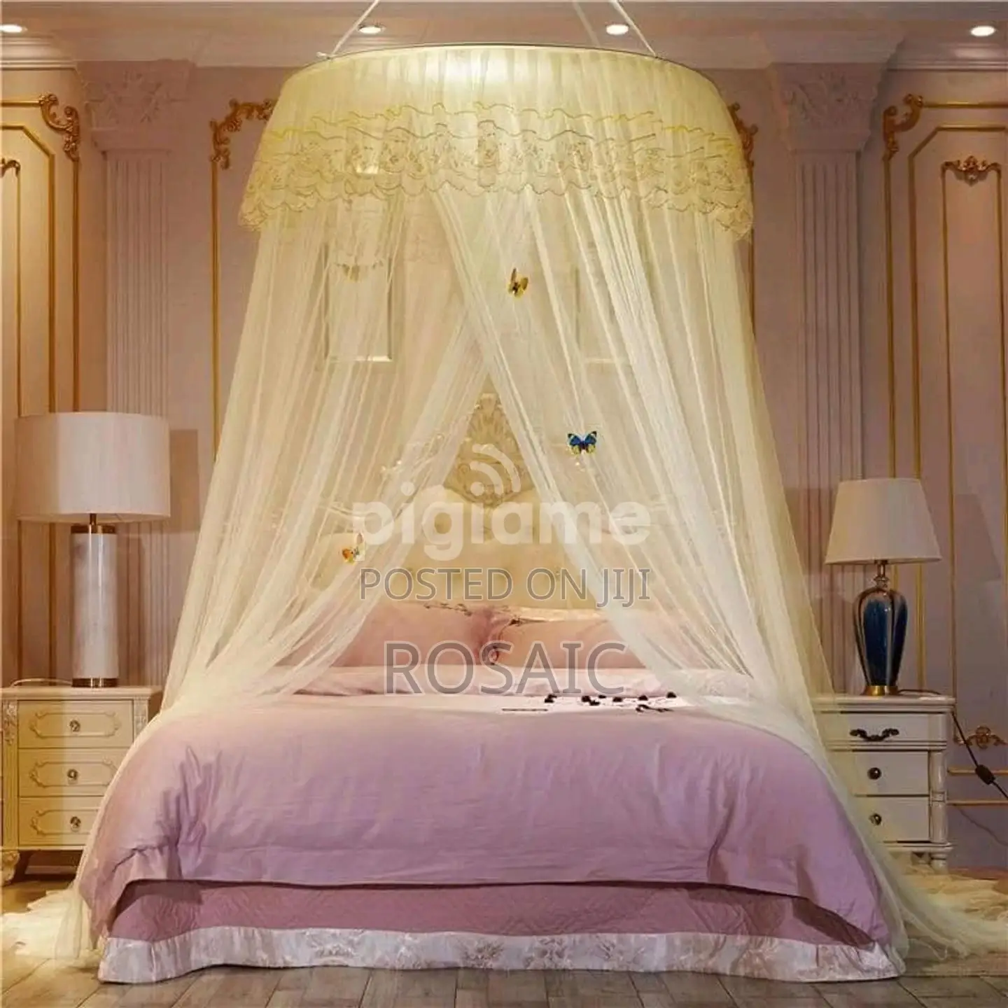 Round Pink Mosquito Net