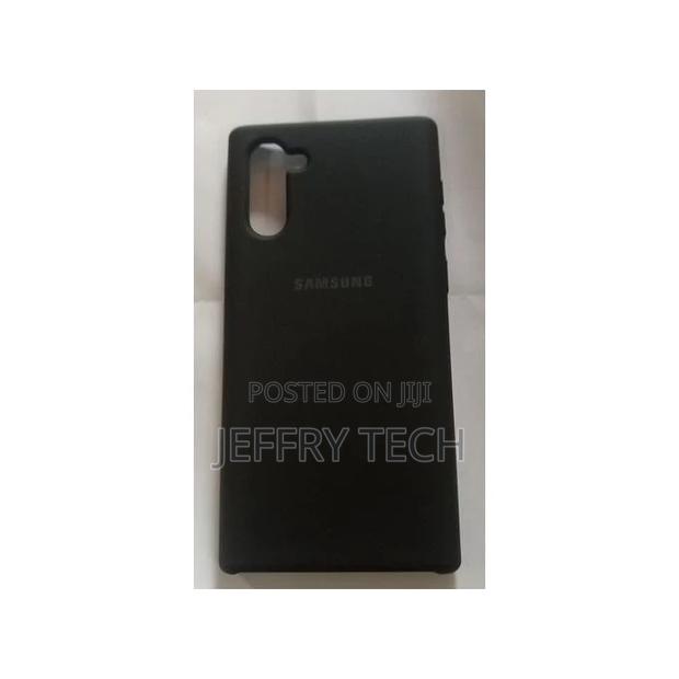 Samsung Galaxy Note10 Silicone Back Case - Black - main view