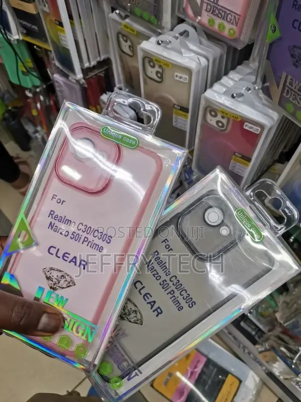 Colorful Case for OPPO Realme C30 C30S Casing Half Clear Sho