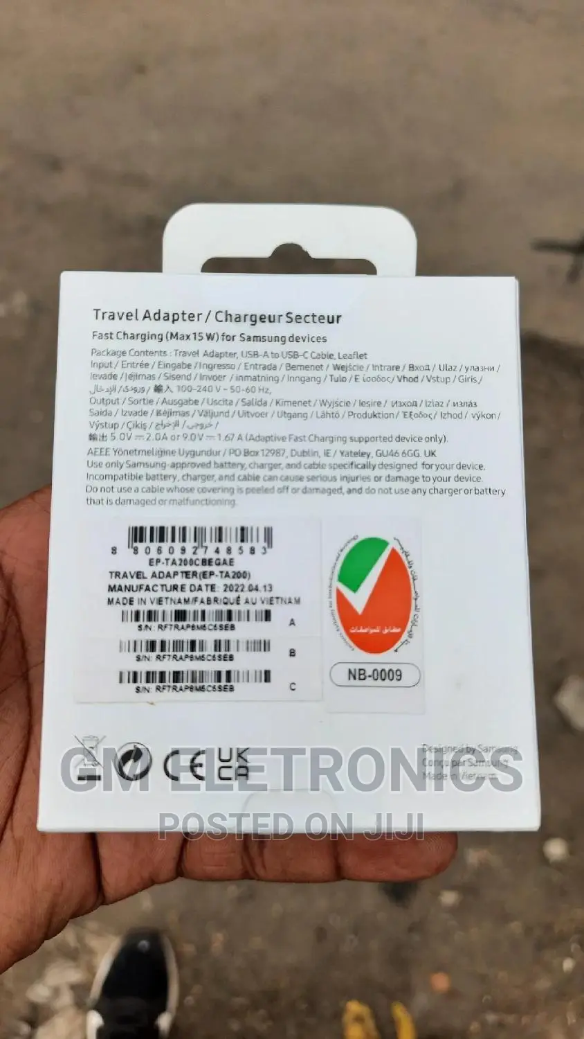 Original Samsung 15W Fast Charger .