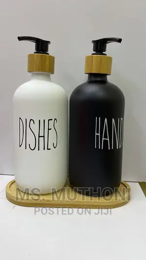 *2 PCS Ceramic Soap/Lotion/Sanitizer Dispenser Set 500 Ml