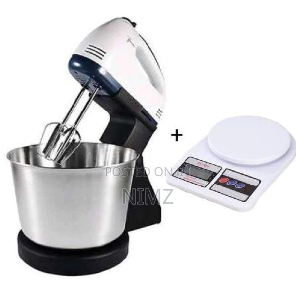 Nunix Hand Mixer With Bowl Plus Free 10kg Kitchen Scale
