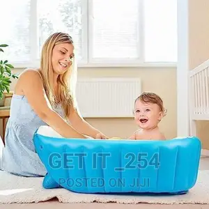 Inflatable Baby Bath Tub With Air Pump* Non Slip Design