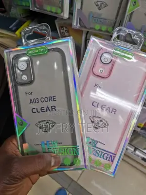 Samsung A03 Core Clear Cute Gradient Phone Case Slim Anti Sc