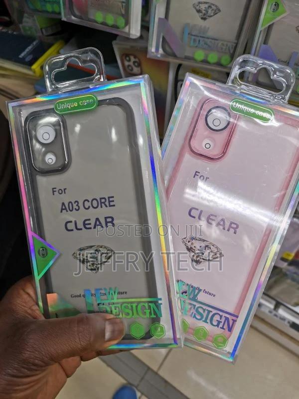 Samsung A03 Core Clear Cute Gradient Phone Case Slim Anti Sc