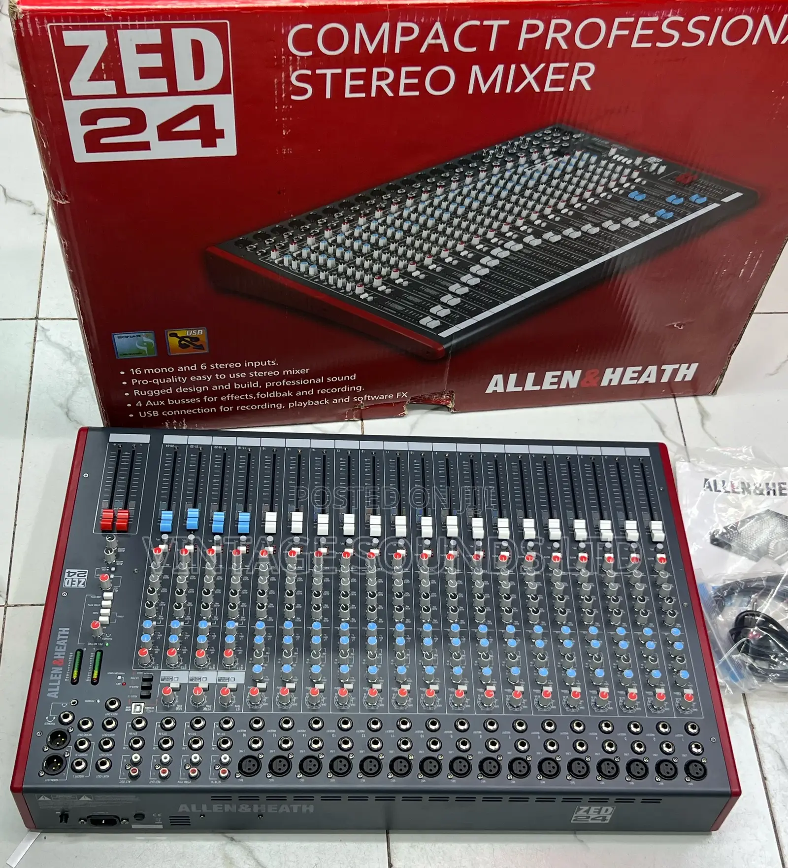 24channel Zed-24 Stereo Live Mixer