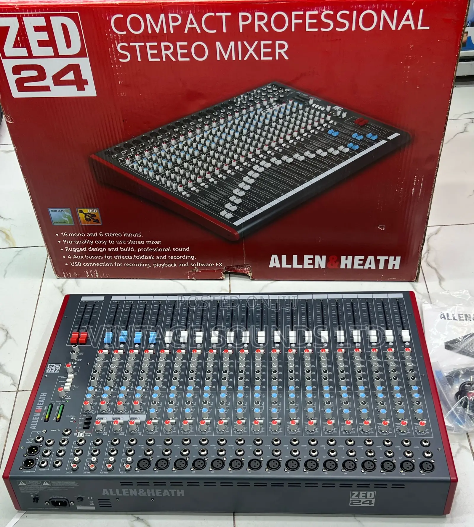 24channel Zed-24 Stereo Live Mixer