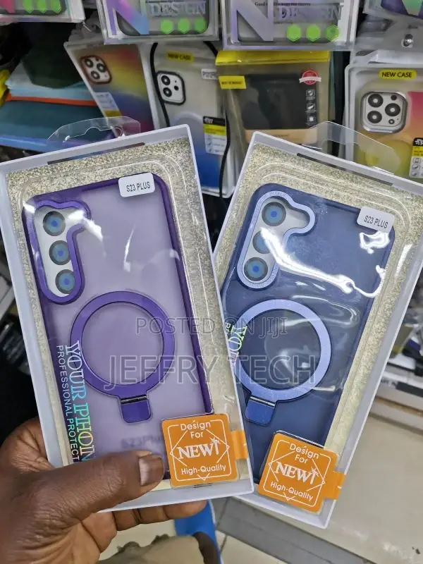 Metal Phone Stand Magnetic Case for Samsung Galaxy S23 Plus
