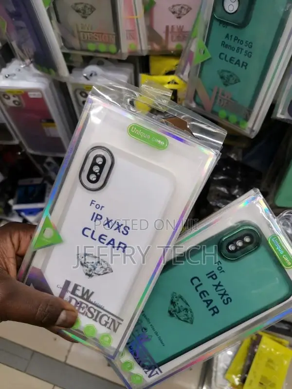 iPhone X,Clear Soft Silicone Bumper Protective Retro Color