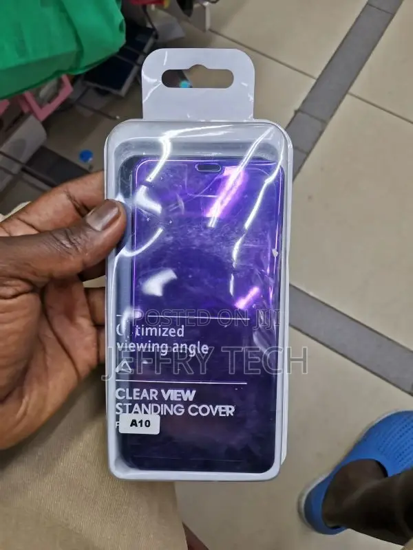 Clear View Flip Cover for Samsung Galaxy A10 Mirror Mobile F