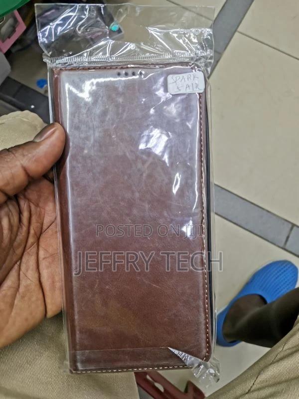 Flip Case for Tecno Spark 5 Air - Brown - thumbnail 2