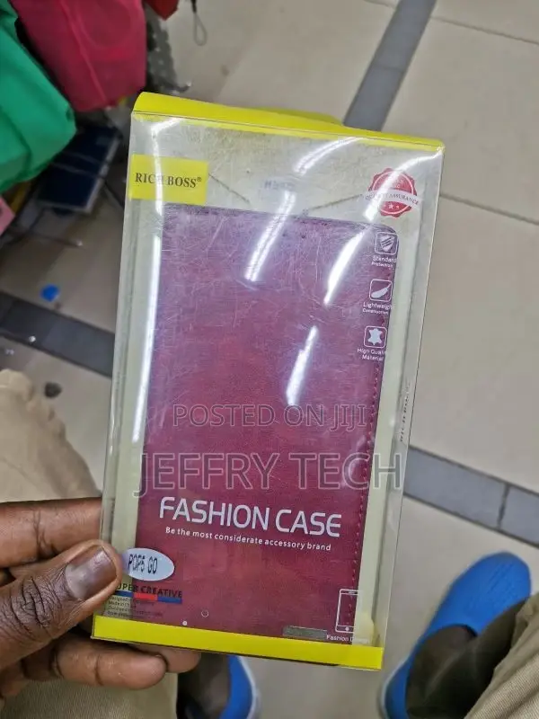 Protective Flip Case for Tecno Pop 5 Go, Red