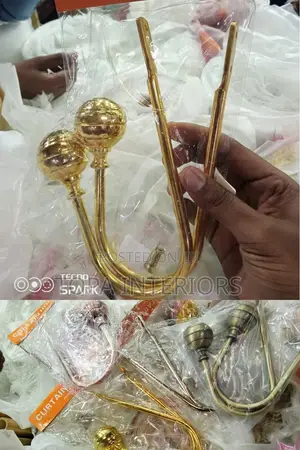 Metallic Curtain Holders to Help Organise Your Curtains