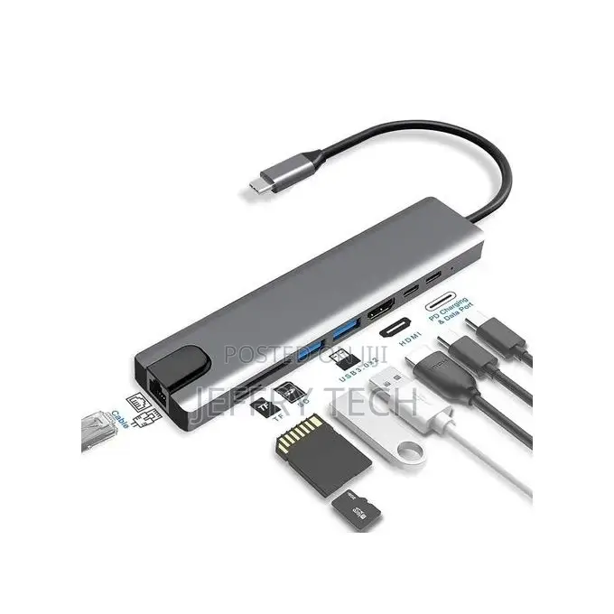 Usb Type C Multi Function Adapter 8 in 1
