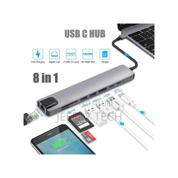 Usb Type C Multi Function Adapter 8 in 1 - thumbnail 3