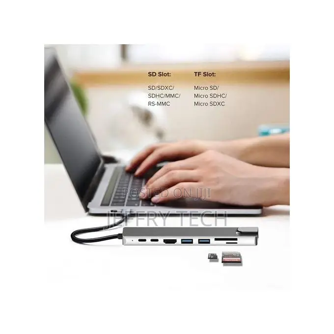 Usb Type C Multi Function Adapter 8 in 1