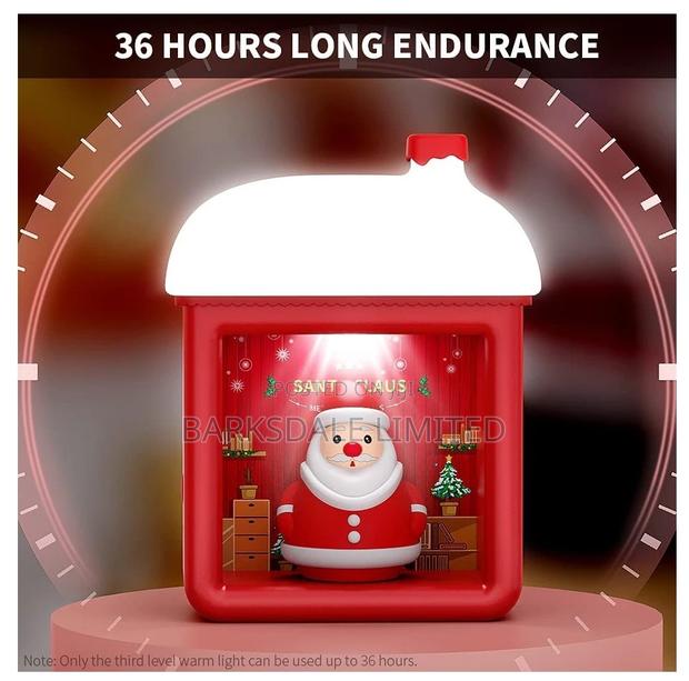 Red Christmas Snow House Snowman Santa Clause Xmas Led Light