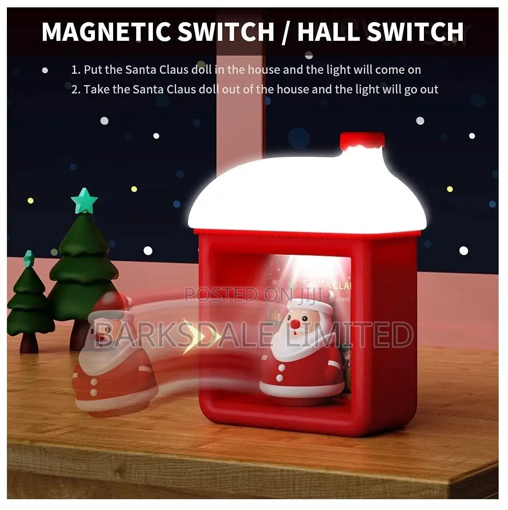 Red Christmas Snow House Snowman Santa Clause Xmas Led Light